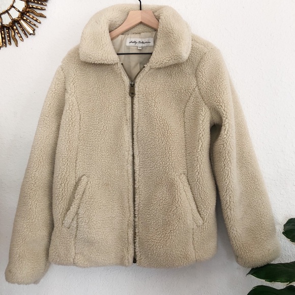 Sebby Collection Faux Fur Sherpa Jacket Size Large - Picture 3 of 5